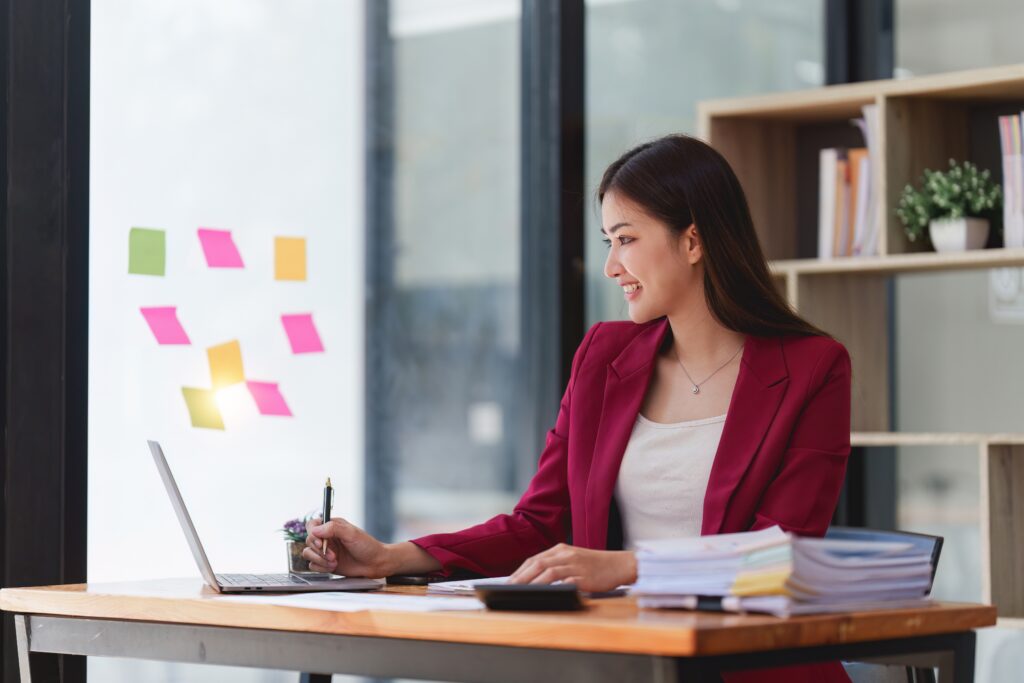 marketing career woman at work
